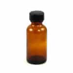 Amber Glass Bottle with Cap - 1oz.