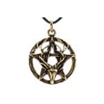 Bronze Stag Pentacle Necklace