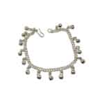 Silvertone Anklet with Bells
