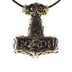 Thor's Hammer Bronze Necklace - 1"