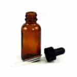 Amber Glass Bottle with Dropper - 1oz.