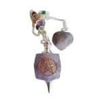 Chakra Pendulum - Amethyst Pentacle