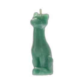 Green Cat Candle - 6"