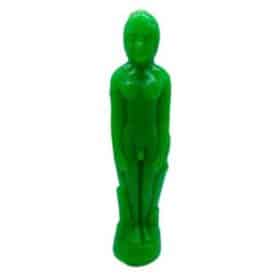 Man-Shaped Green Candle