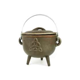 Triquetra Cast Iron Cauldron - Medium