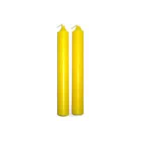 Fast Burning Spell Candles - Yellow 20 pk