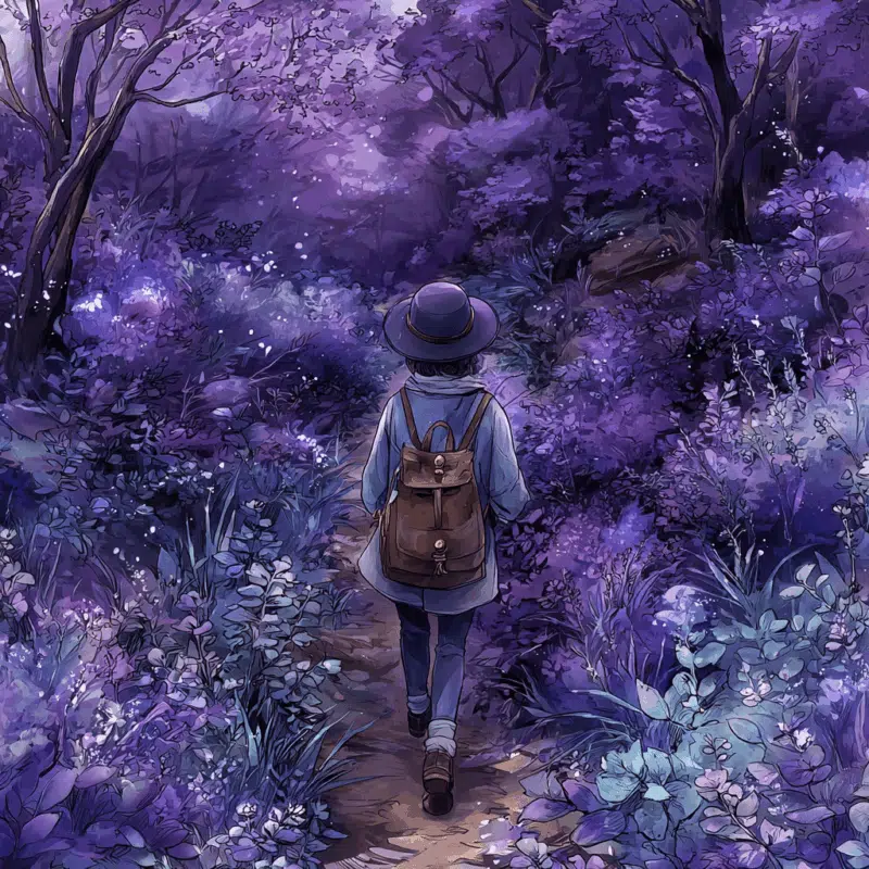 5 Simple Gratitude Practices That Transform Your Daily Vibration 5 a woman walking on a path in a forest