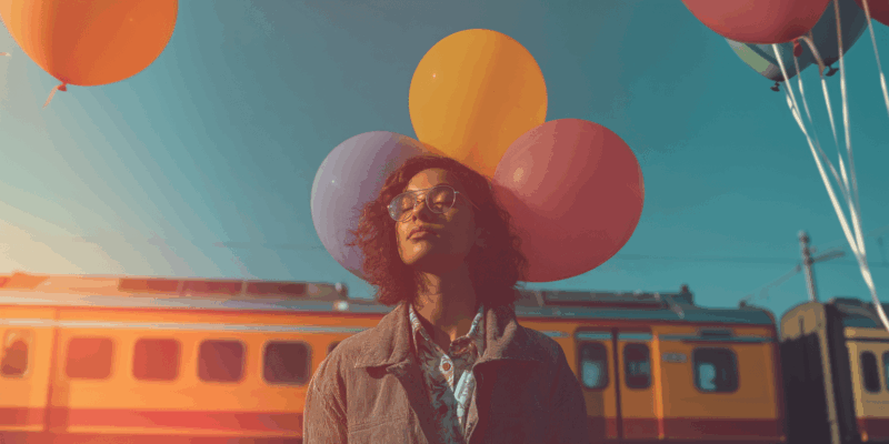 Meditation Tips for Beginners: 5 Easy Ways to Start a Mindfulness Practice Anywhere 2 a woman with balloons on her head