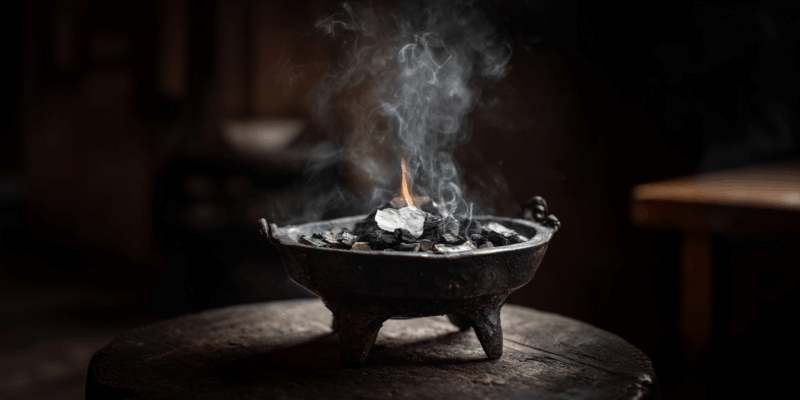 How To Remove Bad Luck: End Bad Luck Spell 2 a fire in a bowl