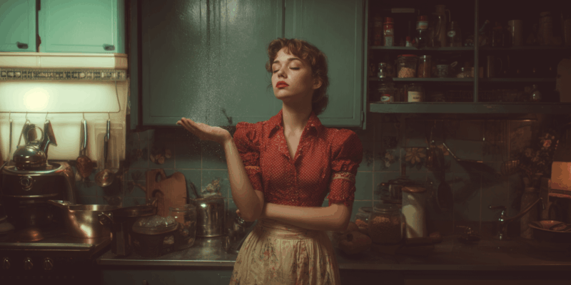 Luck Reversal Chant | A Quick Good Luck Chant 1 a woman in a kitchen enchanting salt for her good luck chant