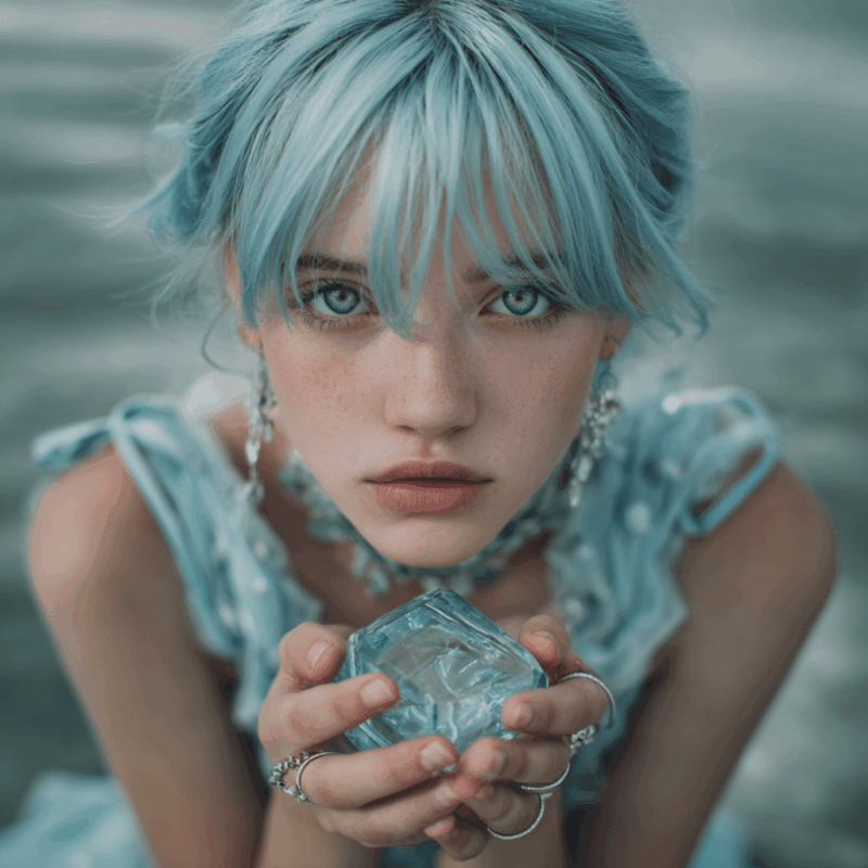 How to Love Being a Pisces: 6 Self-Love Tips To Embrace Your Intuitive Power 4 a woman holding a ice cube