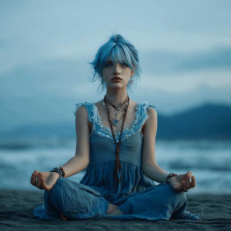 How to Love Being a Pisces: 6 Self-Love Tips To Embrace Your Intuitive Power 6 a woman sitting on the beach