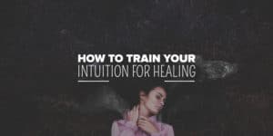 How to Activate and Train your Intuition for your Health 8 A woman with closed eyes rests against a natural backdrop, embodying tranquility, with the text "how to train your intuition for metaphysical healing" offering a theme of personal growth and well-being.