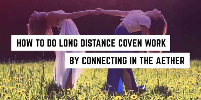 How to do Long-Distance Rituals by Connecting in the Aether 1 Embracing nature's harmony: the power of spiritual connection amidst a meadow of blooms, invoking witchy essence.