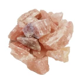 Pink Calcite, untumbled, bulk stones - 1lb.