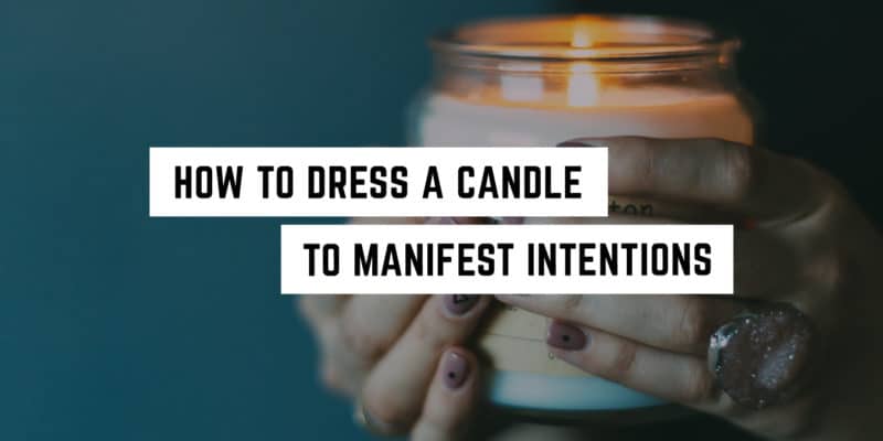 How to Dress a Candle to Manifest intentions 10 A tranquil moment of meditation in a metaphysical shop: dressing a candle for intention-setting rituals.