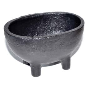 Rustic Oval Cast Iron Cauldron - Small