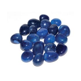 Blue Onyx Tumbled Crystals, bulk - 1lb.