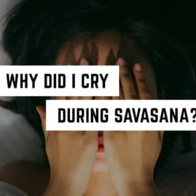 Emotional release: the unexpected tears of tranquility in savasana at a metaphysical shop.