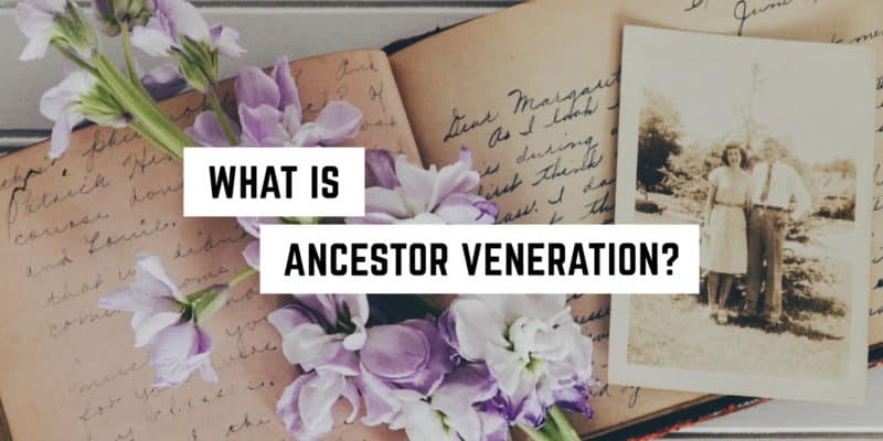 What is Ancestor Veneration? 1 Nostalgic memories unfold over handwritten letters and a vintage photograph, echoing the timeless tradition of honoring our forebears through metaphysical practices.
