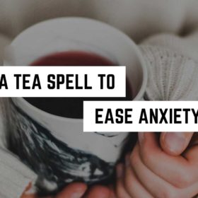 A Tea Spell to Ease Anxiety 47 Cozy hands cradling a steaming cup of tea, an inviting moment for relaxation and calm infused with metaphysical energy.