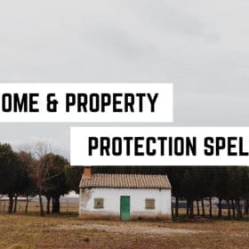 Home & Property Protection Spell 49 A solitary house stands in a vast open landscape under cloudy skies, evoking a sense of solitude and the need for safeguarding one's home with metaphysical practices.