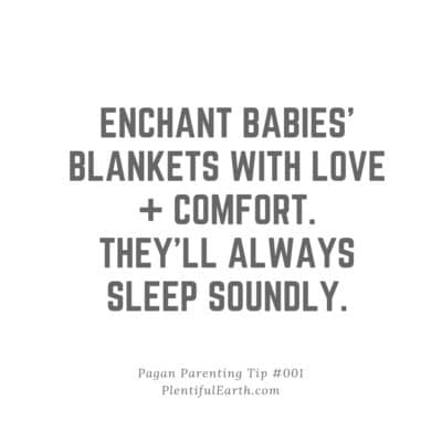 Instagram quote image: Enchant babies' blankets with love and comfort. They'll always sleep soundly.