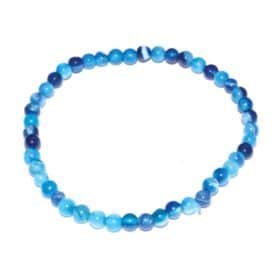 Blue Lace Agate Bead Bracelet
