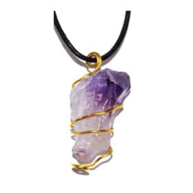 Amethyst Wire-wrapped Pendant