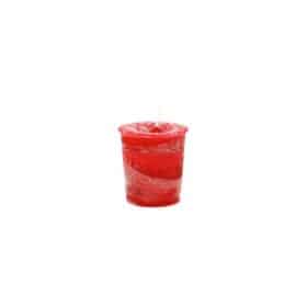 Courage Herbal Votive Candle, Red
