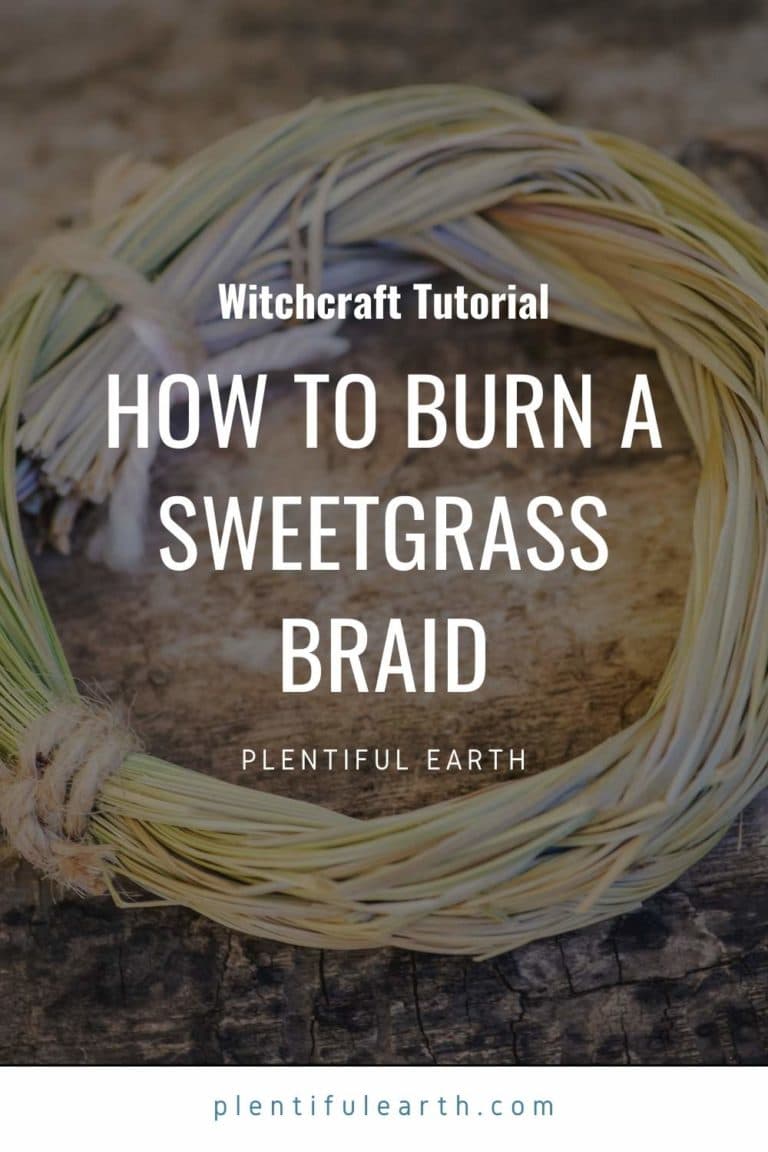 How To Burn A Native American Sweetgrass Braid
