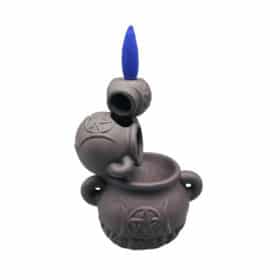 Triple Moon Pentacle Cauldron Waterfall Incense Burner