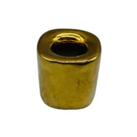 Gold Ceramic Chime Candle Holder