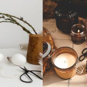 How To Trim A Candle Wick 12 An image of using scissors to trim candle wicks and using a wick trimmer