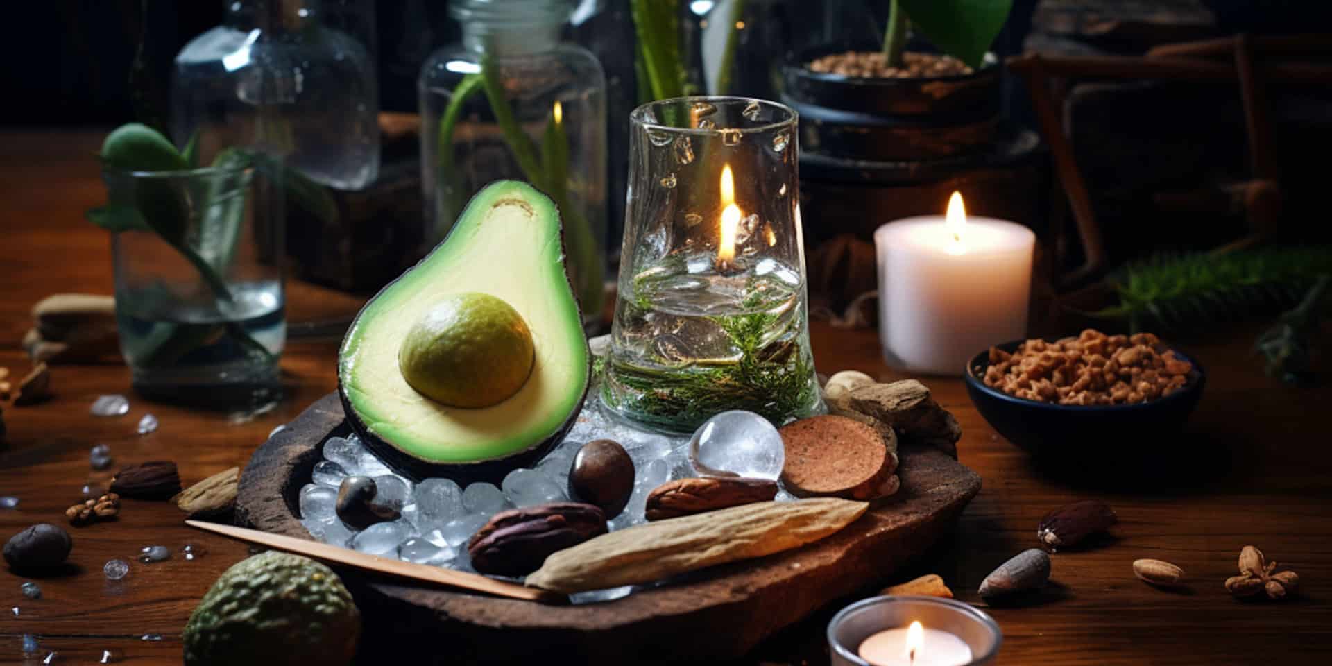 A money spell using an avocado