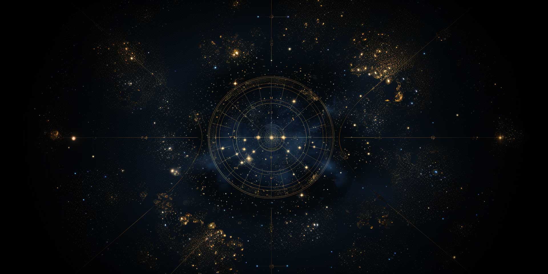 A celestial chart horoscope