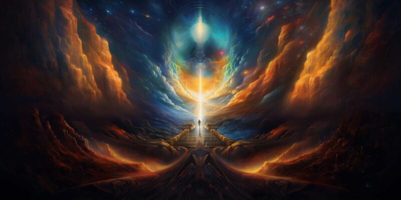 Life Path Number 1: Meaning, Strengths & Characteristics In Numerology 6 Life path number 1, A leader ascending the stairs to a metaphysical realm