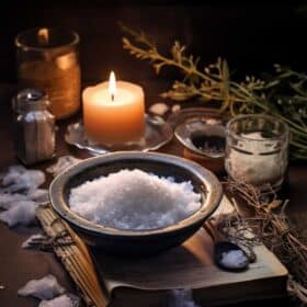 Virgo New Moon Spell For Motivation 29 a spell for the virgo moon including a white candle and salt