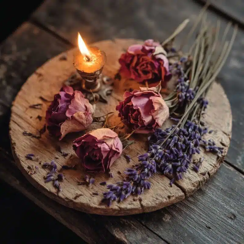 dried flower love spell