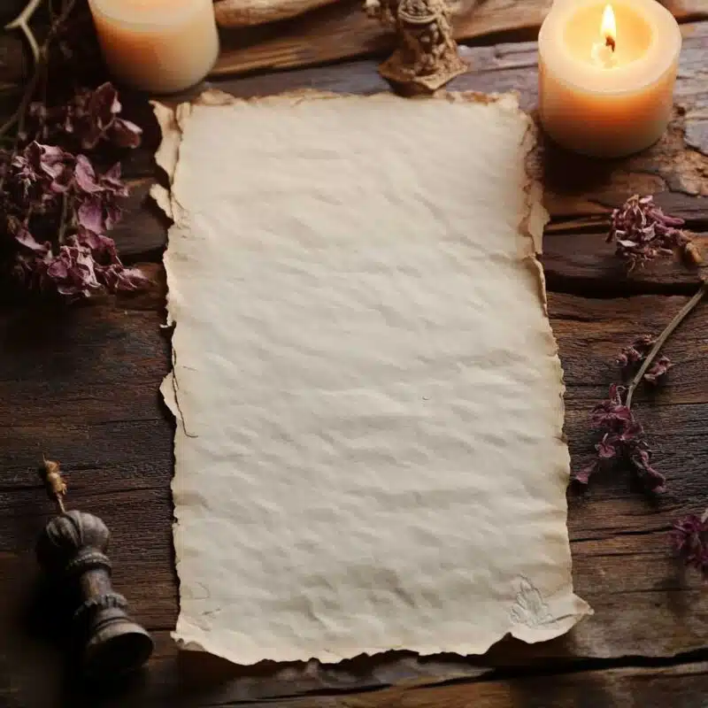 Household Items For Love Spells: 10 Items You Already Have 6 a paper and candles on a table
