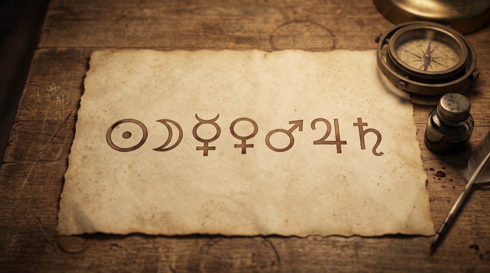 Planetary And Alchemical Symbols Parchment Plentiful Earth | Global Spirituality The seven classical planetary symbols drawn in ink on parchment sun moon Mercury Venus Mars Jupiter Saturn