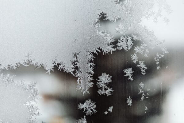 Window frost for frost reading Plentiful Earth | Global Spirituality Feathery frost crystals spreading across a window pane.
