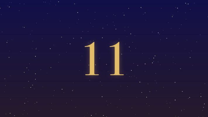 Life Path Number 11 Plentiful Earth | Global Spirituality The master number 11 in gold numerals on a starry indigo night sky