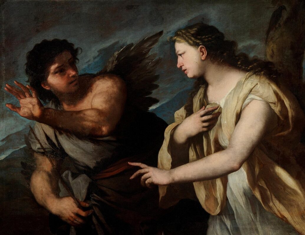 picus and circe luca giordano Plentiful Earth | Global Spirituality Luca Giordano painting of Circe and Picus, with dark wings sprouting from Picus as he turns into a woodpecker
