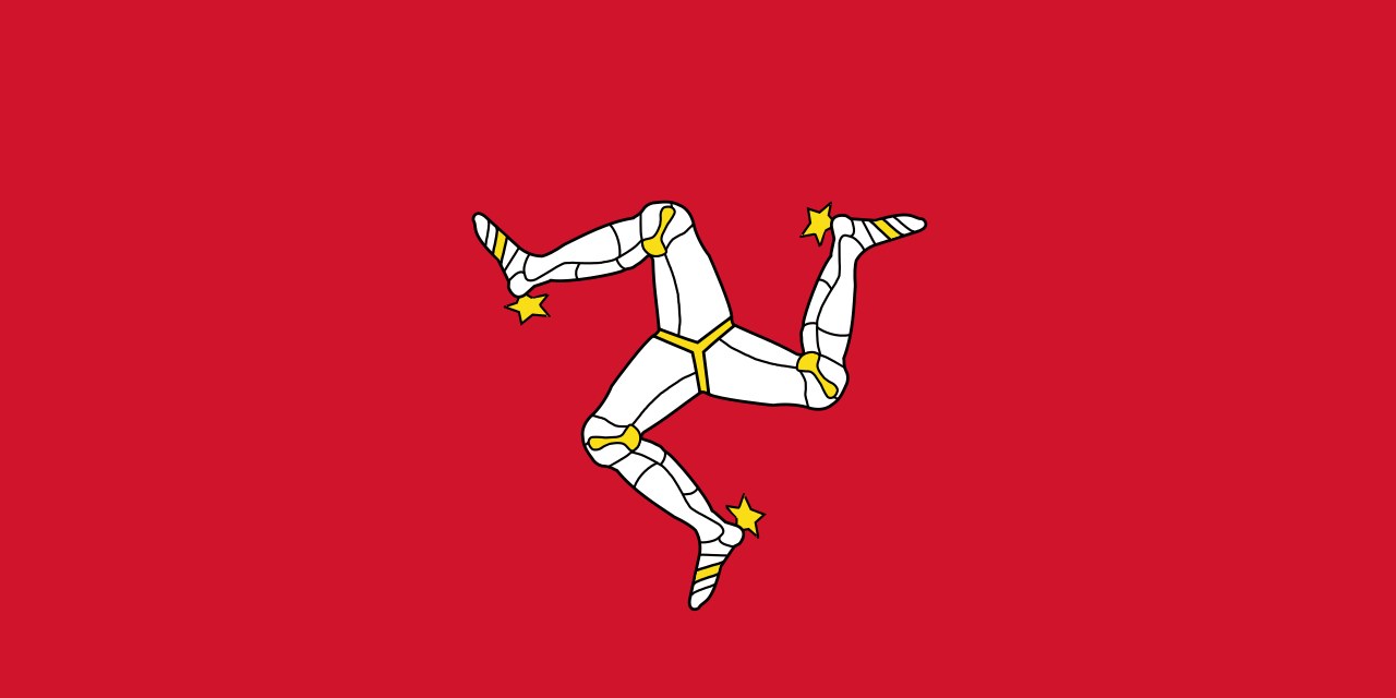 Flag of the Isle of Man Plentiful Earth | Global Spirituality The flag of the Isle of Man: three armored legs joined at the center on a red field